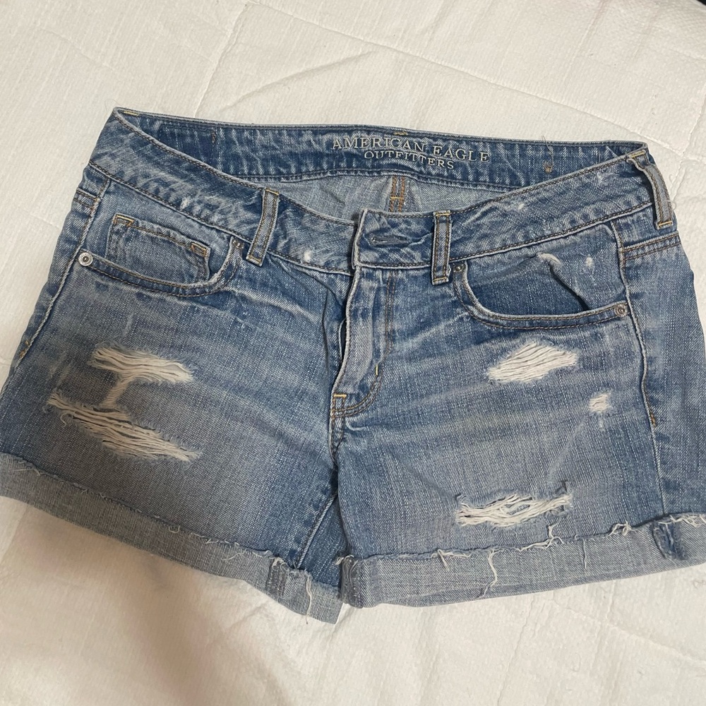 Denim shorts